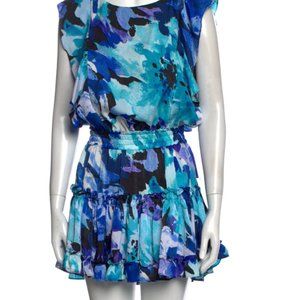 Misa Los Angeles Blue floral dress size XS NWOT
